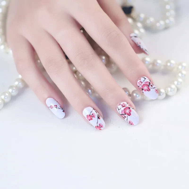Huizi Hot Nail Wraps Selling Self-adhesive Gel Nail Decoration Colorful Nail Polish Sticker