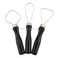 3pcs Sculpture Scraper Knife Carved Sludge Shape Ceramic Pottery Clay Trimming Big Loop Tools Set  for Sale