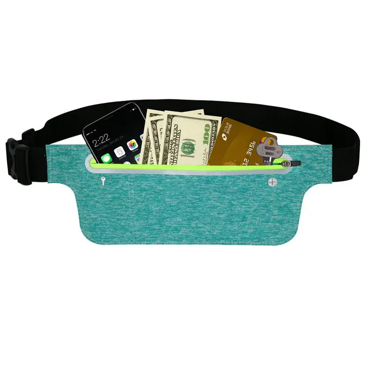 Lymech Thin Light Reflect Waterproof Custom Fashion Travel Sport Run Wallet Belt Fanny Pack Waist Bag Purse Clip Set