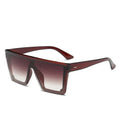 Famous Brand Designer Big Square Frame  Black Trendy Oversized Women Men Fashion Shades Sun Glasses Sunglasses 2025