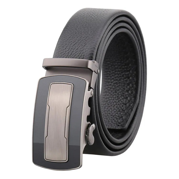 Hot Sell OEM Custom Mens Automatic Belt ODM Ratchet Click Leather Belts for Men