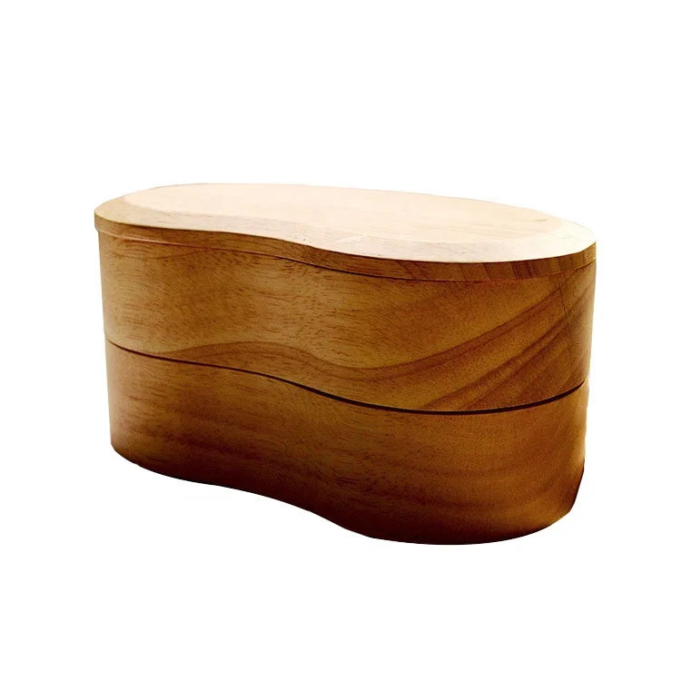 Classical Hot Sell Japan Style Handmade Double  Layer  Wooden Bento Box