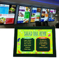 LITSIGN Rectangle Tablet Hanging Magnetic Wall Acrylic Holder Sign Electron Folder Led Board Food Restaurant Menu Ultra Slim