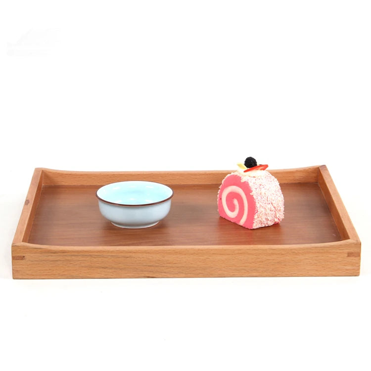Wholesale Hotel Classical  Handmade 36cm  Beech Wood  Serving Tray
