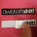 Black Waterproof Vinyl Stickerself-adhesive PVC Plastic Sticker for Garment