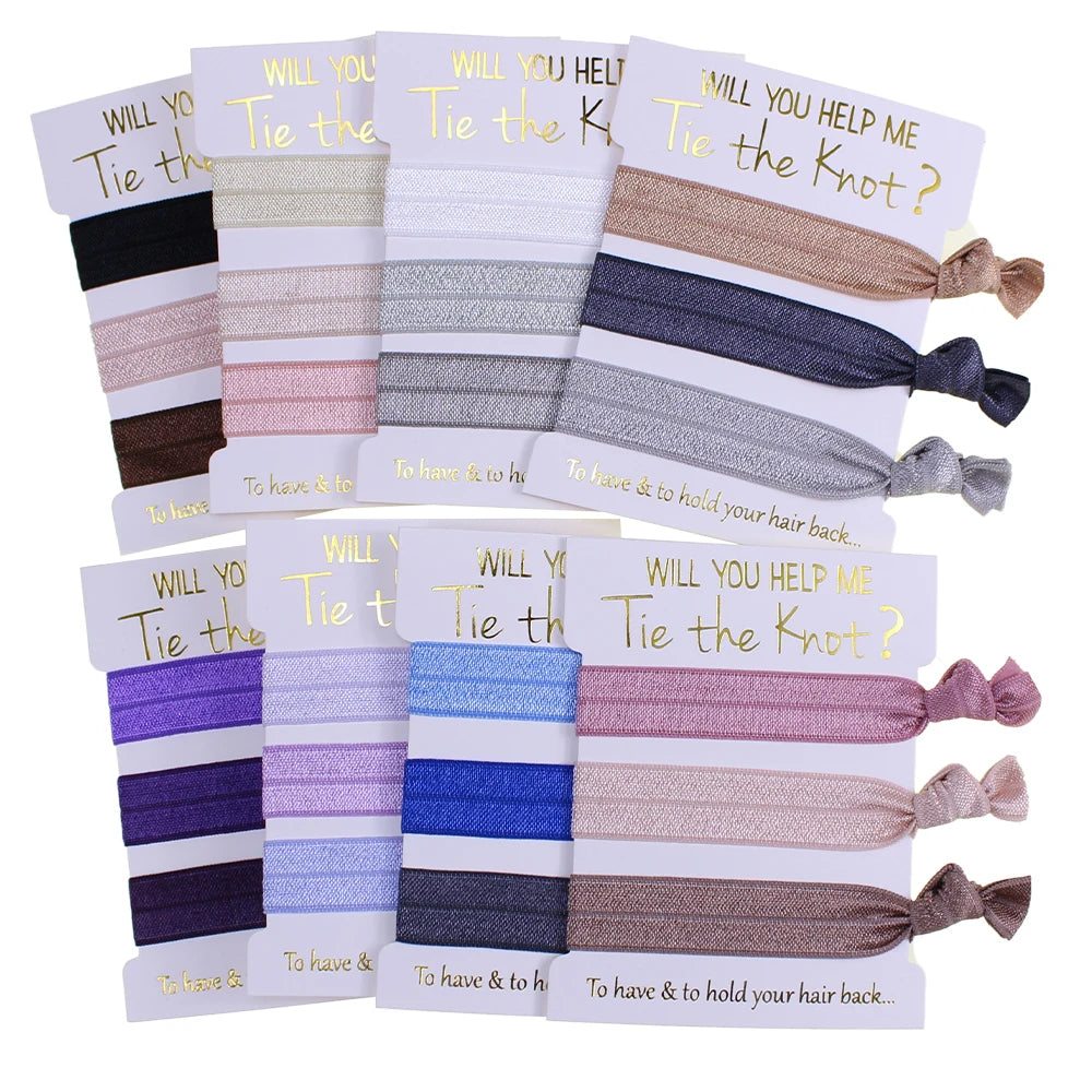 5/8inch Plain Fold Over Elastic Hair Ties Solid Elastic Bands