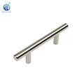 3.75" (96mm) Hole Center Round  Contoured Ends & Satin Nickel Matte Finish Kitchen Cabinet Hardware Dresser Drawer Handle