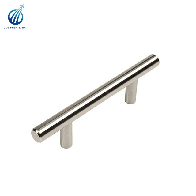 3.75" (96mm) Hole Center Round  Contoured Ends & Satin Nickel Matte Finish Kitchen Cabinet Hardware Dresser Drawer Handle
