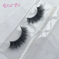 New Style 3D Effect Real Mink Full Strip Lashes Private Label Luxury Soft Natural Mink Eye Lashes Wholesale