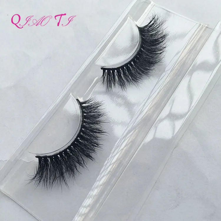 New Style 3D Effect Real Mink Full Strip Lashes Private Label Luxury Soft Natural Mink Eye Lashes Wholesale