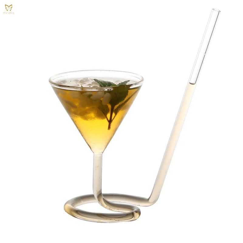 Handmade Blown Lead-free bar Party Sippy Cocktail Glass martini Glass
