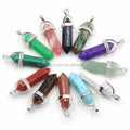 Chakras Point Shape Pendant Necklace Wholesale Natural Crystal High Quality Quartz Double Point Pendant Pendulum for Healing
