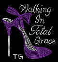 Uniflying Bling Crystal Round Motif Rhinestones Hot-Fix High-heeled Shoes with Rhinestone Transfer Design for T-shirts