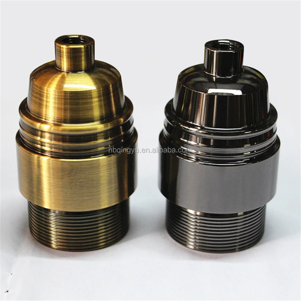 Aluminium Vintage Style Screw Lamp Holder Polished Copper Finish for Pendant Light Fittings E27 Base Bulb Socket 110-240V Edison