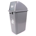 Plastic Push-Lid Waste Bin