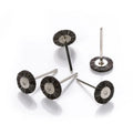 Jewelry Polishing Wheel Brush Horse Hair Wheel Brush Polishing Shank Rotary Brush Dremel Rotary Tool 144pcs/box