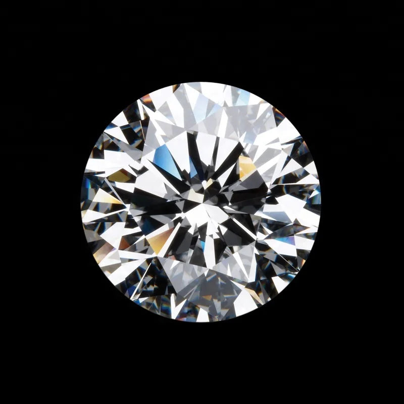 6A White Synthetic Zircon Stones Loose Gemstones Cubic Zirconia Price  6.7mm Zircon Stone