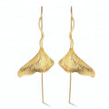 Lotus Fun Designer Silver Ginkgo Leaf Gold Filled Jewelry