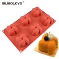 Food Grade 6 Cavity Windmill Non-Stick Silicone Cake Mold for Mousse