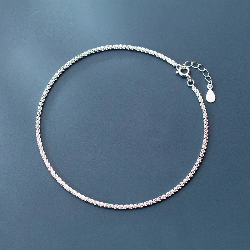 Elegant Silver Chain Summer Toe Women Anklets Jewelry