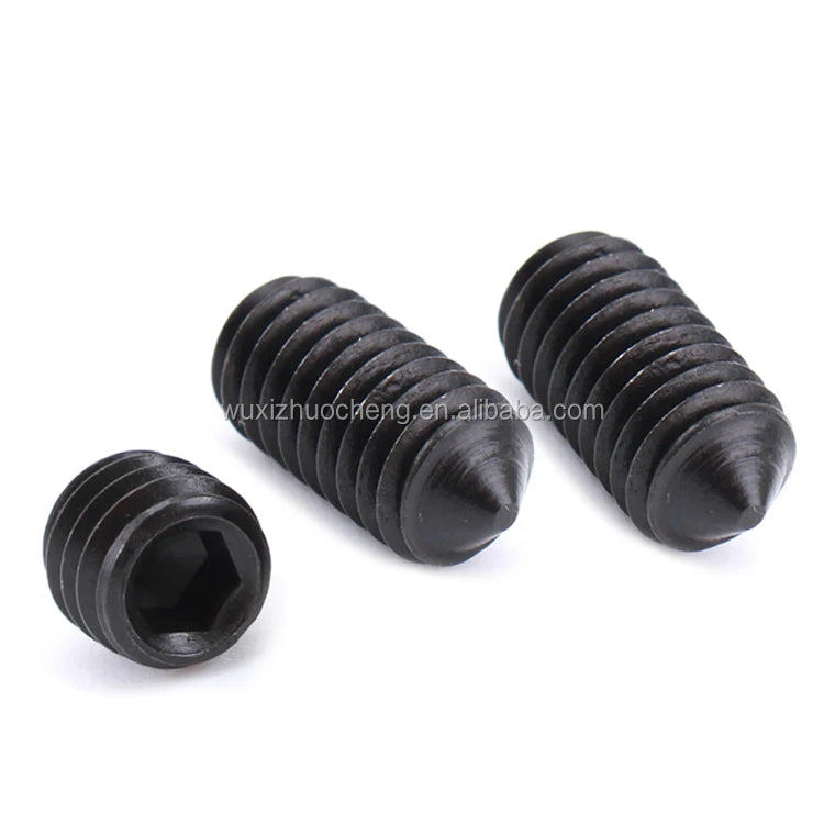 Direct Manufacturer Carbon Steel Black Oxide Ball Point Set Screw Metric DIN914 ISO4027 GB78