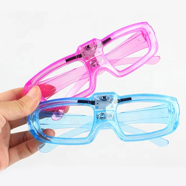 LED Sound Activated Eyeglasses Light up Novelty Sunglasses for Kids & Adults with Assorted Colors