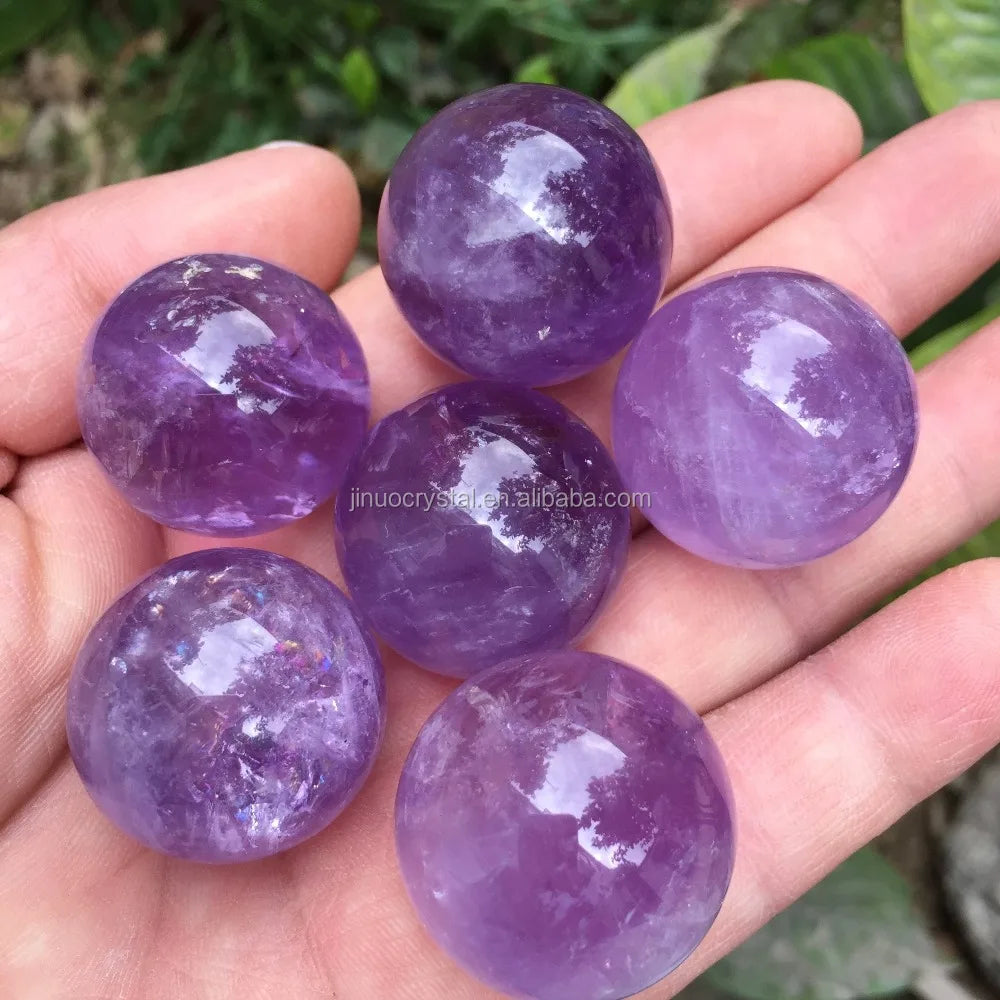 Wholesale Natural Healing Polished Rock Crystal Sphere Amethyst Quartz Ball for Decoration