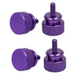 Green Red Blue Black Purple Step Shoulder Knurl Knob Hand Tighten Anodized Aluminum Metric DIN Standard Thumb Screws