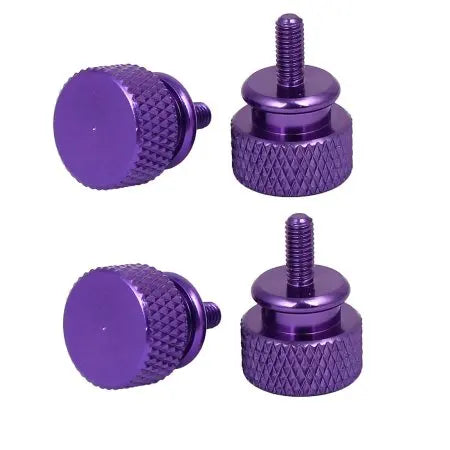 Green Red Blue Black Purple Step Shoulder Knurl Knob Hand Tighten Anodized Aluminum Metric DIN Standard Thumb Screws