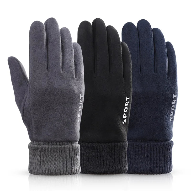 Wholesale Unisex Fleece Sport Men Warm Touch Screen Gloves Winter