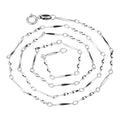 DL03 Wholesale Custom Fine Jewelry 925 Sterling Silver Torsion Twisted Slices Chain Necklace for Women 16/18 Inch