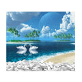 Modern Landscape Floral Pattern Synthetic PVC Paper Matte Varnishing Self-Adhesive Waterproof Eco-Friendly Tear Decoration
