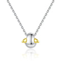 CZCITY 925 Silver Jewelry Factory Wholesale Angle Wing Sterling Silver Girl Cute Pendant Necklace