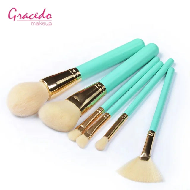 Wholesale Customize 10 Years Professional Factory Stock Makeup Brushes Set 6PCS Custom Logo Brush Set MegaBDM