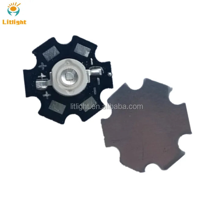 Solder on Star Pcb 1w 3w 5w High Power UVA 365nm 375nm 385nm 390nm 395nm 400nm 405nm 415nm 425nm 430nm UV LED Chip Data Sheet