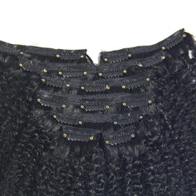 12A High Quality Human Hair Grade Clip in Hair Double Drawn Clip in 100% Brazilian Afro Hair Extensions for Black Women