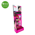 ECO Display HD-29 Retail Store Promotion Floor Cardboard Corrugated Cosmetic Makeup Display Stand POS RoHS Certified