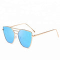 Fashion New Trends Women Street Popular Metal Top Quality Vintage Sunglasses 2022