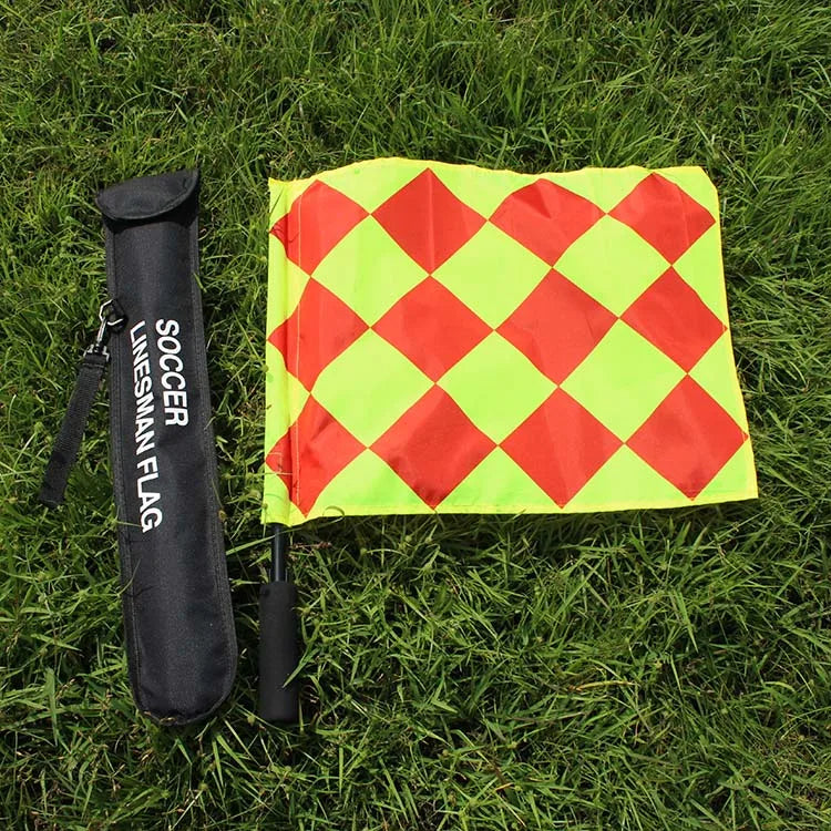 Hot Sales 100% Polyester Play Sports Match Football Soccer Referee Flag