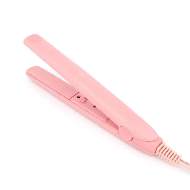 2 in 1 Mini Bangs Hair Straightener Ceramic Plate Beauty Heating Curler Professional Hair Styling Tool