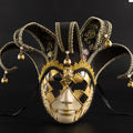 Letterpress Printed Venetian Masquerade Wall Mask Carnival Cosplay Jester Mask Eco-Friendly Reusable PP+Fabric