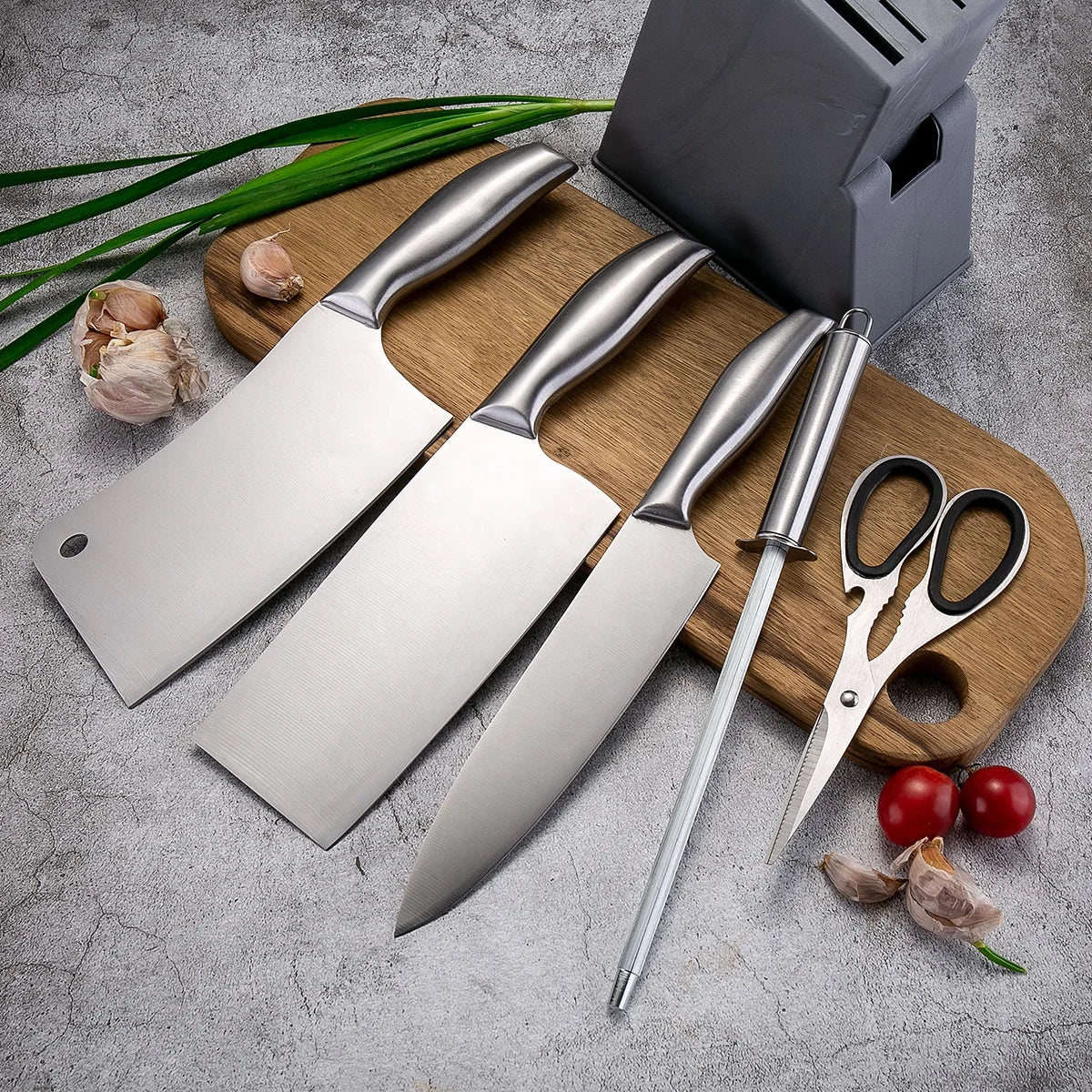 Hot Sale 6-Piece Stainless Steel Kitchen Knife Set for Kitchen Use