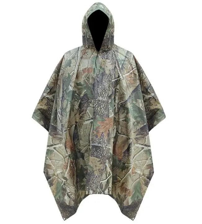 Square Waterproof Raincoat Gear for Adults Girls Multi-Function for Poncho for Camping Hiking Backpacking Outdoor Rainwear