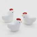 Kawaii White Hen on Nest Flatback Resin Farm Hen Cabochons Miniatures Poultry Perfect for Earring Slime Charms