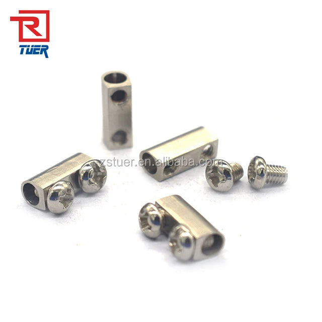 Manufacturers Direct Copper Wire Rope Fixed Clamp Clip Double Hole Lock Wire Adjustable Lamp Accessories