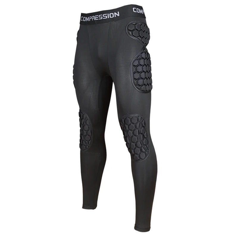 Armor BodyShield Padded Compression Goalkeeper Long Pants  Soccer Pants for Football Baseball Pad Pants
