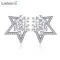 LUOTEEMI Wholesale Fashion Ladies Star Shape Stud Earrings for Women Earring Jewelry Statement Brincos Bijoux