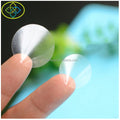 Wholesale Durable Clear Vinyl PVC Waterproof Adhesive Round Label Stickers for Supermarket Use Sizes 15mm-50mm