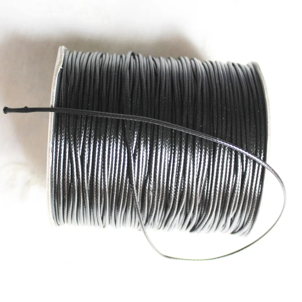 1/1.5/2MM Korean Waxed Polyester Cord Beading Thread for Jewelry Bracelet Necklace