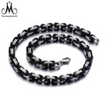 Wholesale Classic Byzantine Fashion Design Necklace Chain Stainless Steel Jewelry Set for Men Gift
